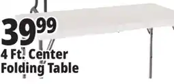 Ocean State Job Lot Enduro 4' Steel Frame Folding Table offer