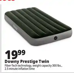 Ocean State Job Lot Intex Twin Dura-Beam Prestige Downy Air Mattress with Air Pump offer