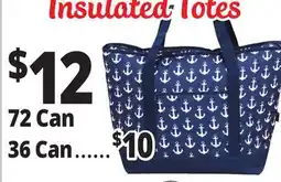 Ocean State Job Lot BocaBag Insulated Jumbo Beach Tote 72-Can offer