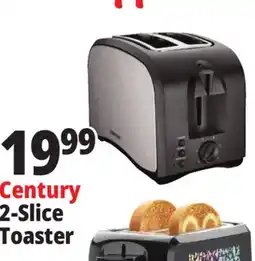 Ocean State Job Lot Century 2 Slice Wide Slot Toaster offer
