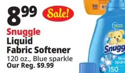 Ocean State Job Lot Snuggle Liquid Fabric Softener offer