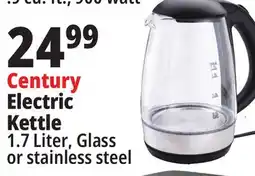 Ocean State Job Lot Century Glass Electric Tea Kettle 1.7 L offer