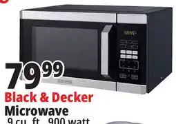 Ocean State Job Lot BLACK+DECKER 900W Stainless Steel Microwave Oven offer