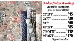 Ocean State Job Lot Outdoor/Indoor Area Rugs offer
