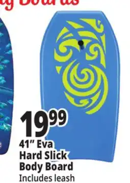 Ocean State Job Lot 41 Eva Hard Slick Body Board offer