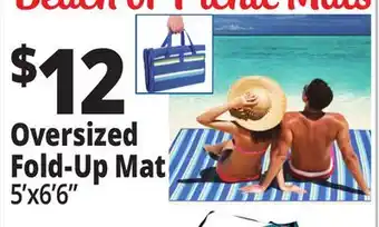 Ocean State Job Lot 2-Person Outdoor Fold-Up Mat 5'x6.5' offer