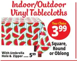 Ocean State Job Lot Indoor/outdoor Vinyl Tablecloths offer