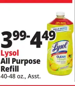 Ocean State Job Lot Lysol All Purpose Refill offer