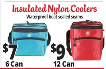 Ocean State Job Lot Insulated Nylon Coolers offer