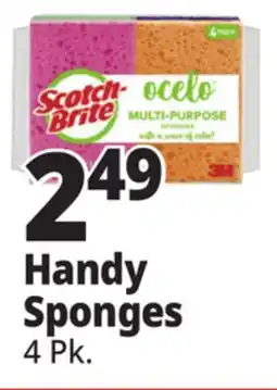 Ocean State Job Lot Scotch-Brite Ocelo Multi-Purpose 3M Sponges 4 Count offer