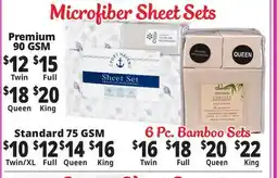 Ocean State Job Lot Microfiber Sheet Sets offer