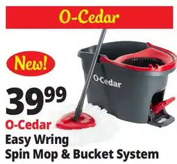 Ocean State Job Lot O-Cedar Easy Wring Spin Mop & Bucket System offer