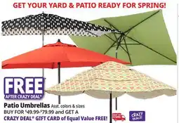 Ocean State Job Lot Patio Umbrellas offer