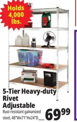 Ocean State Job Lot 5-Tier Heavy-duty Rivet Adjustable offer