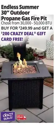 Ocean State Job Lot Endless Summer Fire Pits offer