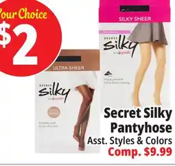 Ocean State Job Lot Secret Silky Pantyhose offer