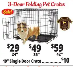 Ocean State Job Lot 3-Door Folding Pet Crates offer