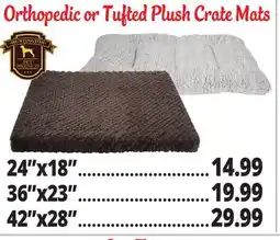 Ocean State Job Lot Orthopedic or Tufted Plush Crate Mats offer