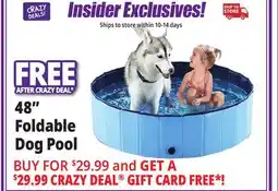 Ocean State Job Lot 48 Foldable Dog Pool offer