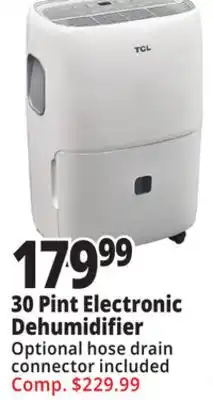 Ocean State Job Lot 30 Pint Electronic Dehumidifier offer