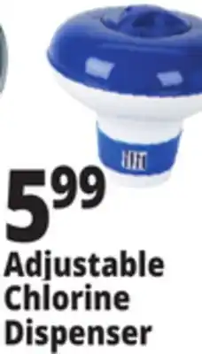 Ocean State Job Lot Adjustable Chlorine Dispenser offer