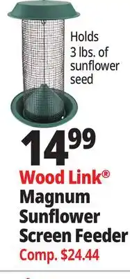 Ocean State Job Lot Wood Link Magnum Sunflower Screen Feeder offer