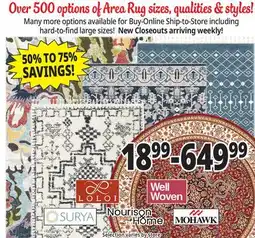 Ocean State Job Lot Area Rugs offer