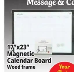 Ocean State Job Lot Wood Frame Magnetic Calendar Board 23 offer