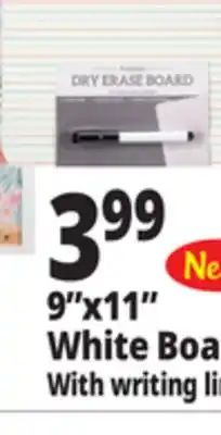 Ocean State Job Lot 9x11 White Board offer