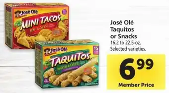 Safeway José Olé Taquitos or Snacks offer