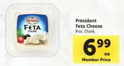 Safeway Président Feta Cheese 8-oz. Chunk. offer