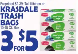 Bravo Supermarkets KRASDALE TRASH BAGS offer