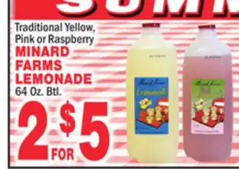 Bravo Supermarkets MINARD FARMS LEMONADE offer