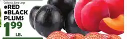 Bravo Supermarkets RED, BLACK PLUMS offer