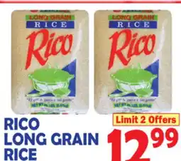 Bravo Supermarkets RICO LONG GRAIN RICE offer