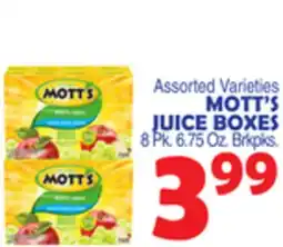 Bravo Supermarkets MOTT'S JUICE BOXES offer