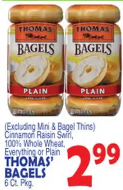 Bravo Supermarkets THOMAS' BAGELS offer