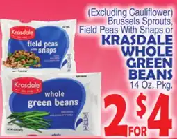 Bravo Supermarkets KRASDALE WHOLE GREEN BEANS offer