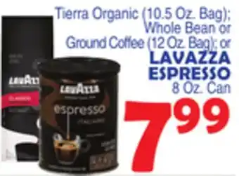 Bravo Supermarkets LAVAZZA ESPRESSO 8 Oz. Can offer