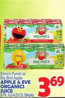 Bravo Supermarkets APPLE & EVE ORGANICS JUICE offer