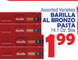 Bravo Supermarkets BARILLA AL BRONZO PASTA offer