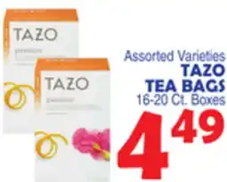 Bravo Supermarkets TAZO TEA BAGS offer