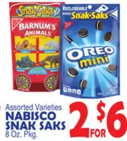 Bravo Supermarkets NABISCO SNAK SAKS offer