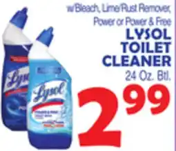 Bravo Supermarkets LYSOL TOILET CLEANER offer