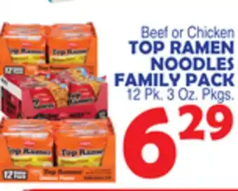 Bravo Supermarkets TOP RAMEN NOODLES FAMILY PACK offer