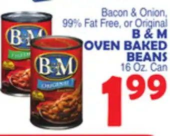 Bravo Supermarkets B & M OVEN BAKED BEANS offer