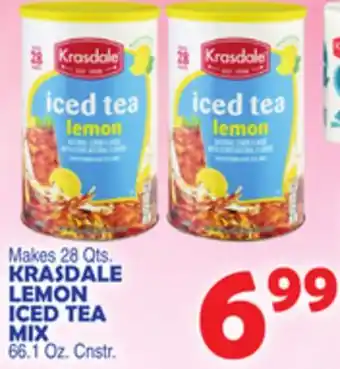 Bravo Supermarkets KRASDALE LEMON ICED TEA MIX offer