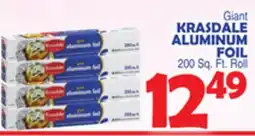 Bravo Supermarkets KRASDALE ALUMINUM FOIL offer
