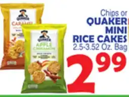 Bravo Supermarkets QUAKER MINI RICE CAKES offer