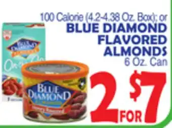 Bravo Supermarkets BLUE DIAMOND FLAVORED ALMONDS 6 Oz. Can offer